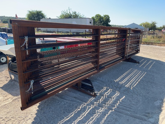 10 - 24' Free Standing Cattle Panels One Panel has Gate SOLD BY THE PANEL TEN TIMES THE MONEY MUST