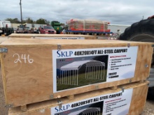40' x 20' x 14' All Steel Carport SOLD ONE PER LOT **THIS LOT CONTAINS ONE BOX**