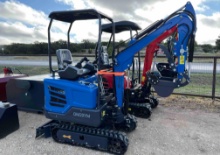 DM20YM Mini Excavator Yanmar Diesel Swivel Boom - Hydraulic Thumb