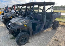 2022 Polaris 1000 Camo Roof and Winch 415 Hours VIN16572 Title, $35 Fee SLOW TITLE