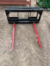 Unused AGT Skid Steer Hay Forks SOLD ONE PER LOT