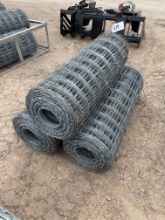 3 Rolls 47" Net Wire SOLD BY THE ROLL THREE TIMES THE MONEY MUST TAKE ALL
