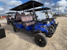 Future GC42S 6 Seat Golf Cart - Blue 60 Volt 3500 KW Motor VIN 63808