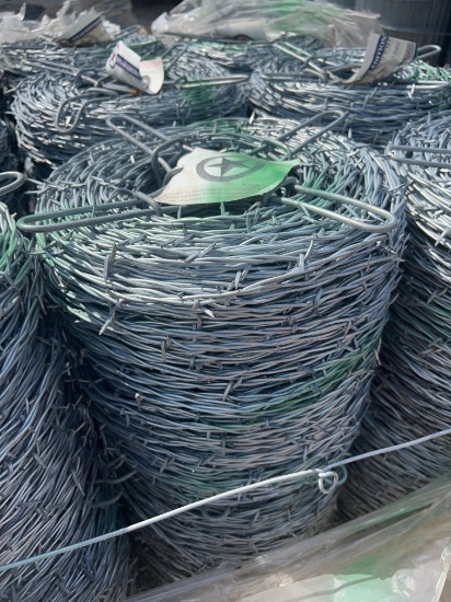 9 Rolls OK Brand Texas Edition 2 PT Barbed Wire SOLD BY THE ROLL NINE TIMES THE MONEY MUST TAKE ALL