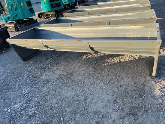 7' Steel Feed Trough SOLD ONE PER LOT