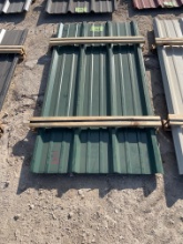 19 - 6' Hunter Green Sheet Metal SOLD BY THE SHEET 19 TIMES THE MONEY MUST TAKE ALL