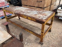 Roll Around Shop Table 3' x 7 1/2'