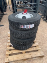 4 - New Provider 235/85 R16 14 Ply Trailer Tires on New8 Lug Dual Wheels SOLD BY THE TIRE FOUR