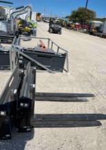 Skid Steer Pallet Forks with 48'' Forks SOLD ONE SET PER LOT