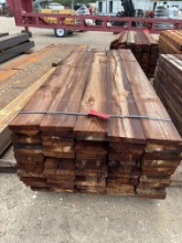 Approx 80 Pieces 1 1/2'' x 8'' x 8'-9' Creosote Boards SOLD BY THE BUNDLE