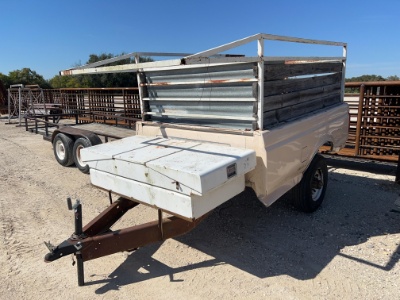 Pickup Bed Trailer with Ladder Rack and Tool Box No Title