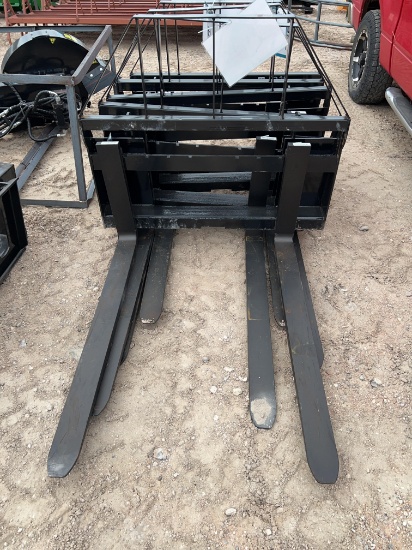 Skid Steer Pallet Forks with 48 Inch Forks SOLD ONE PER LOT