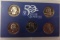 1999 US mint proof set state quarters 5 coins