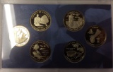 2009 US mint proof set state quarters 6 quarters