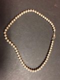 16â€ sterling silver beaded necklace
