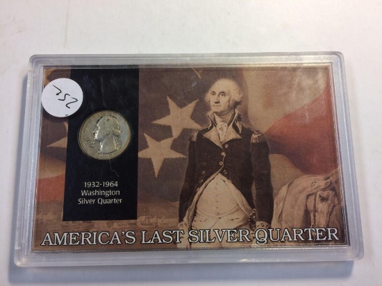 Americas last silver quarter plaque includes a 1943 quarter