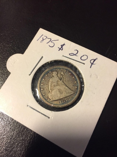 1875 Seated Liberty 20 Cents