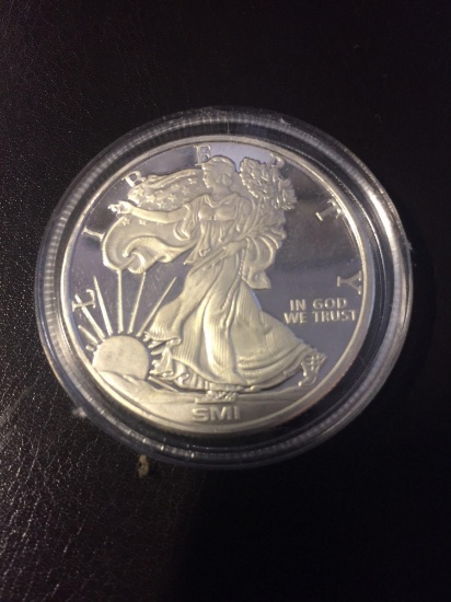 SMI Silver Eagle Medallion 1 oz pure silver