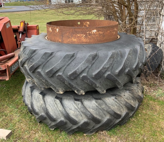 Set of Dual Wheels for John Deere Tractor