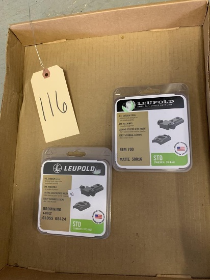 Leupold Standard 2PC Bases (2 sets) Browning X Bolt and Rem 700