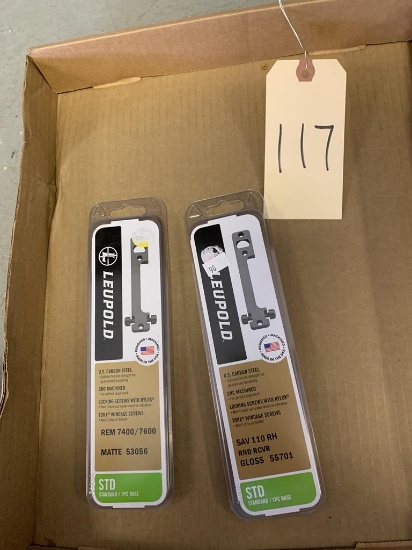 Leupold Standard 1PC Bases (2 sets) Rem 7400/7600 and Sav110 RH