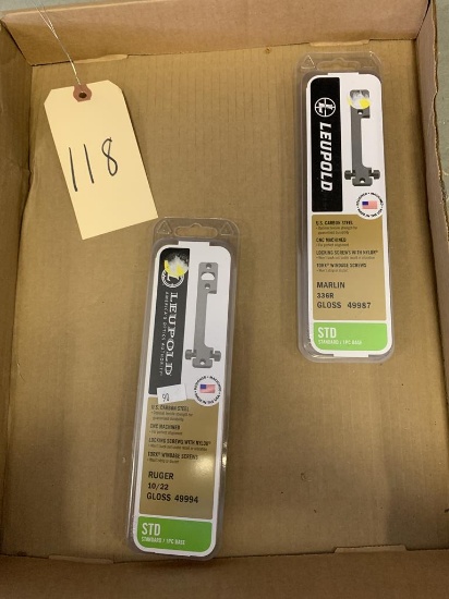 Leupold Standard 1PC Bases (2 sets) Ruger 10/22 and Marlin 336R