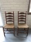 Ladder Back French Country Chairs