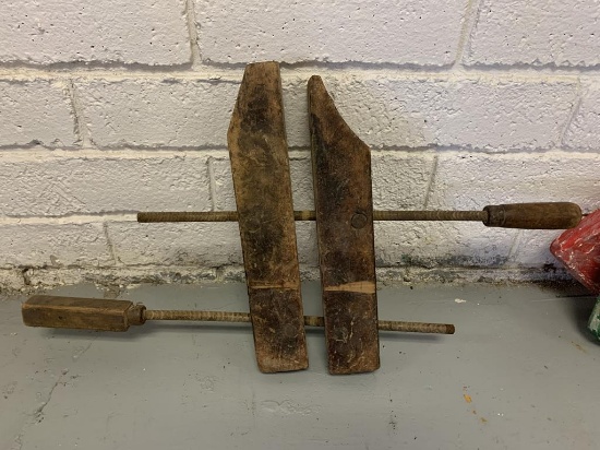 Antique Wood Vice