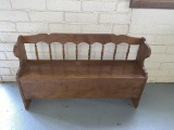 Ethan Allen Child's Wooden Bench