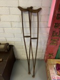 Antique Wooden Crutches