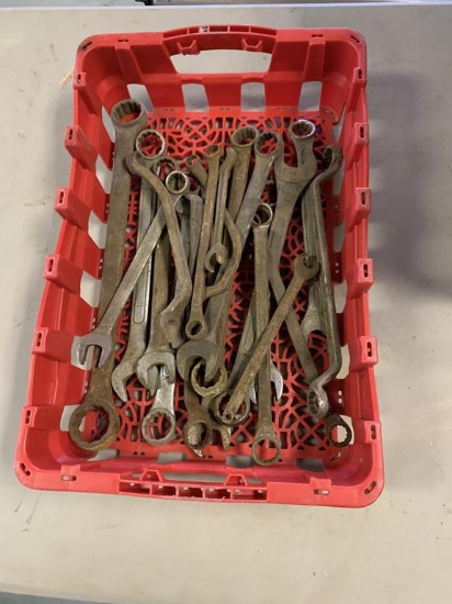 Flat of Various Sized Wrenches