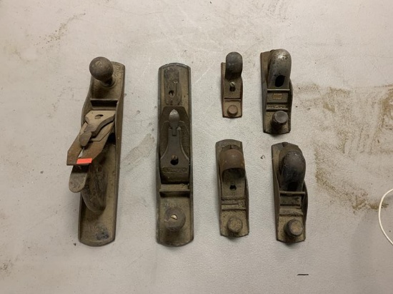 Lot of Various Sized Wood Planers
