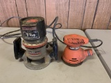 Craftsman Router 1.5 HP and Black and Decker Sander