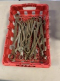Flat of Various Sized Wrenches
