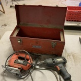 Black and Decker Drill, Jig Saw and Toolbox