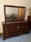 Dresser With Attached Mirror