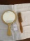 Pure Boar Bristle Brush and Mirror
