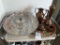 Lazy Susan, Glasses, Copper Tea Set