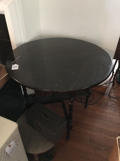 Wooden Drop Leaf Round Table