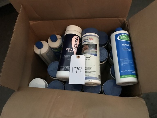 Box of Pool Chemicals