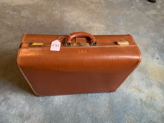 Custom Leather Suitcase