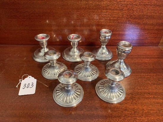Sterling Plated Candleholders