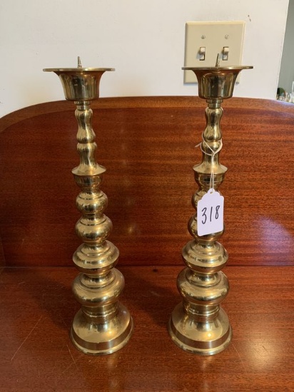 Set of Tall Candlesticks