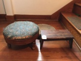 H Willet Footstool, Square Footstool