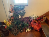 Large Lot of Flower Arrangements and Baskets