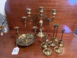 Set of Brass Candlesticks
