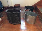Lot of Trash Cans
