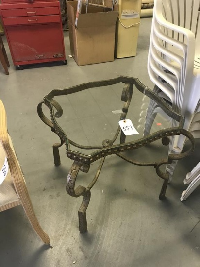 Glass End Table