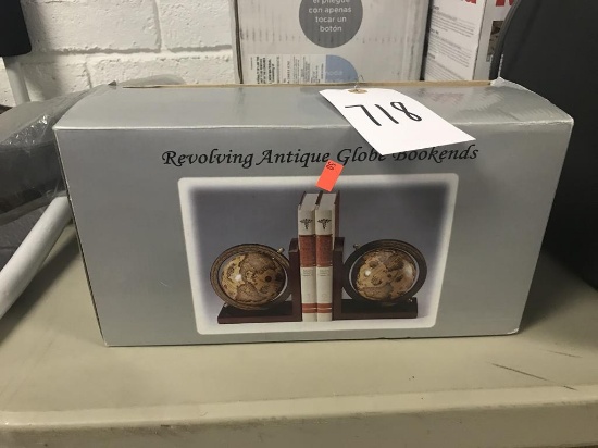 Revolving Antique Globe Bookends