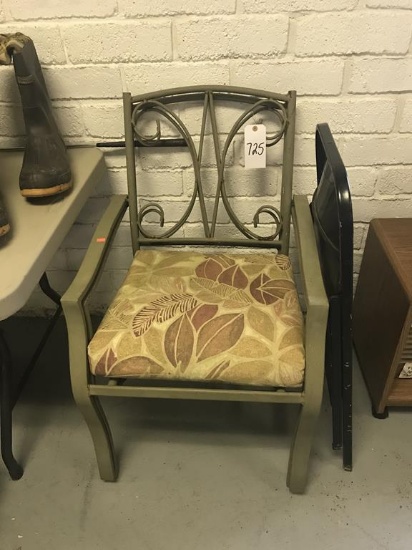 2 Patio Chairs with Cushions + Folding Chair